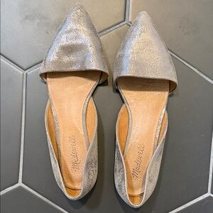 Madewell Metallic Silver Flats